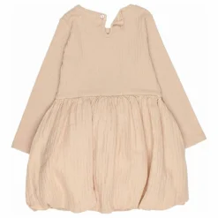 Robe Combi Lurex Gaze de Coton Bio | Rose