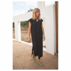 Robe Constance Coton Bio - Collection Femme | Noir