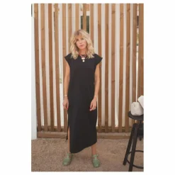 Robe Constance Coton Bio - Collection Femme | Noir