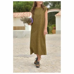 Robe Constance Mini Léopard Coton Bio - Collection Femme | Marron