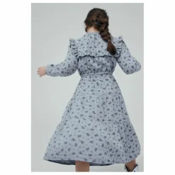 Robe Coton Bio Museline Sarah | Bleu