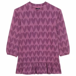 Robe Courte AOP KISS VIOLET Coton Bio | Violet
