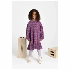 Robe Courte AOP KISS VIOLET Coton Bio | Violet