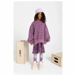Robe Courte AOP KISS VIOLET Coton Bio | Violet