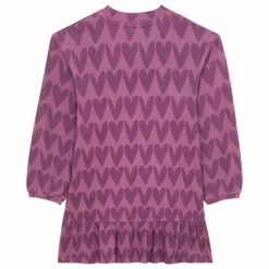 Robe Courte AOP KISS VIOLET Coton Bio | Violet