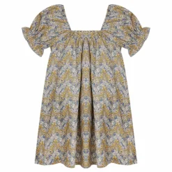 Robe courte Liberty | Bleu Vert
