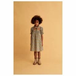 Robe courte Liberty | Bleu Vert