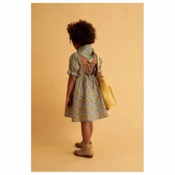 Robe courte Liberty | Bleu Vert