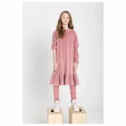 Robe courte volant | Blush