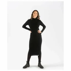 Robe Côtelée Coton Bio | Noir