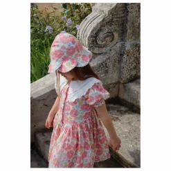 Robe Cœur à Col Coton Bio | Framboise