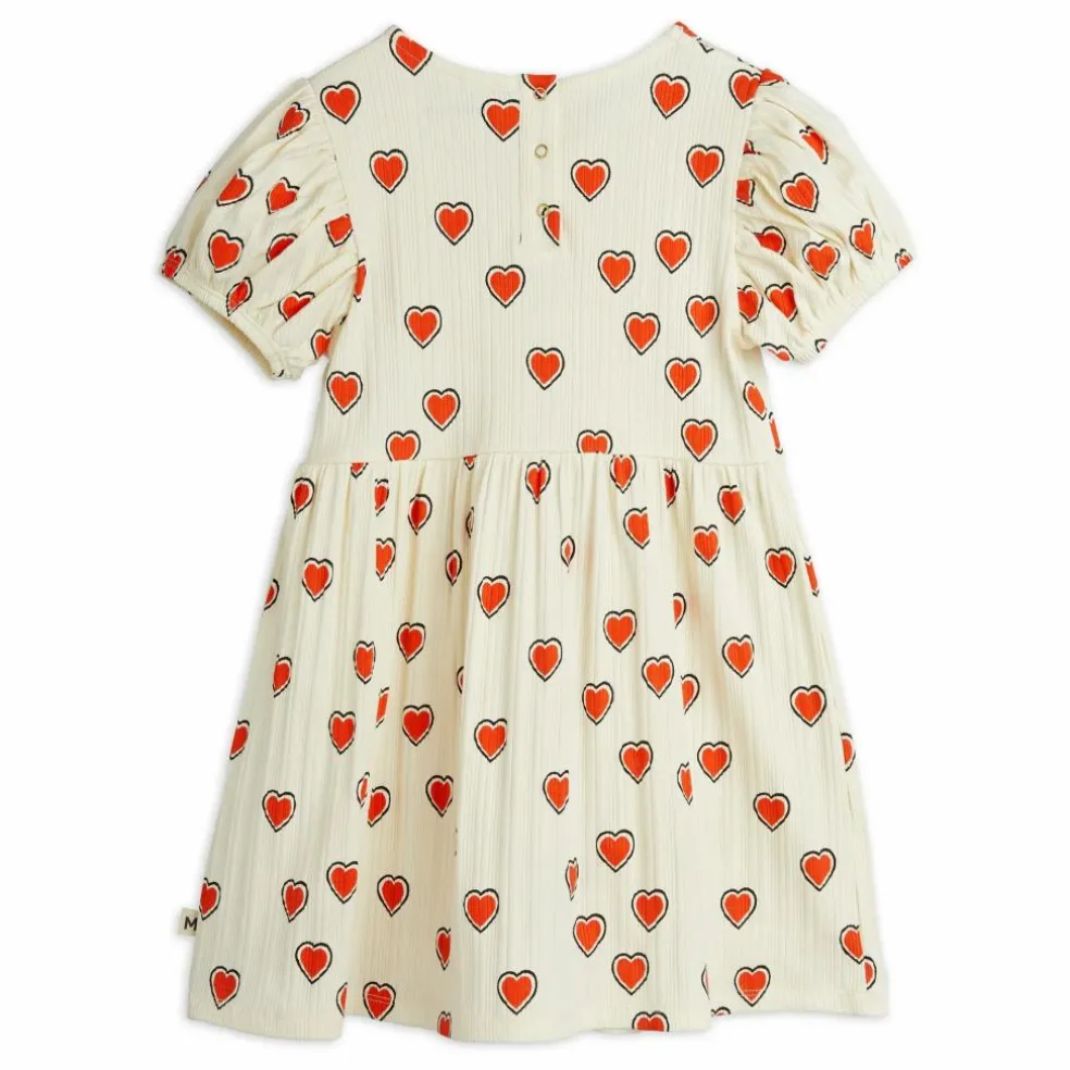 Robe Cœurs Coton Bio | Ecru