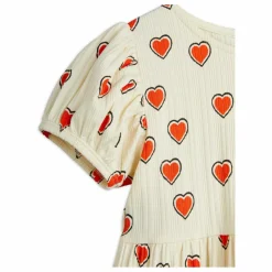 Robe Cœurs Coton Bio | Ecru