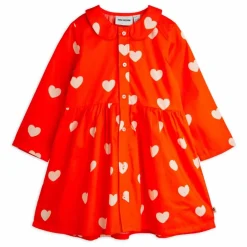 Robe Cœurs Coton Bio | Rouge