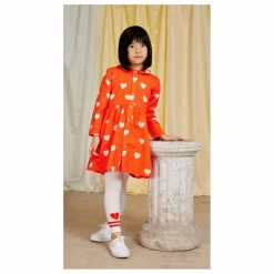 Robe Cœurs Coton Bio | Rouge