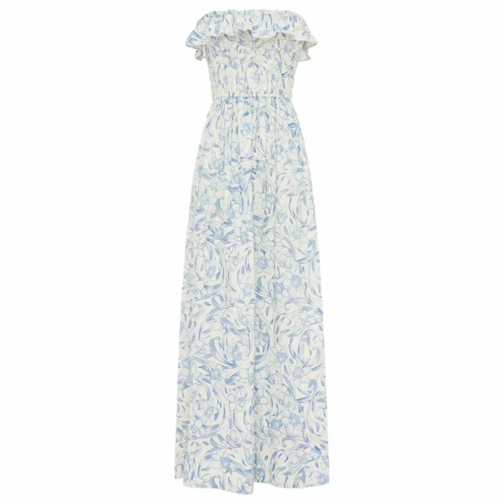 Robe Daffodil Lin | Bleu