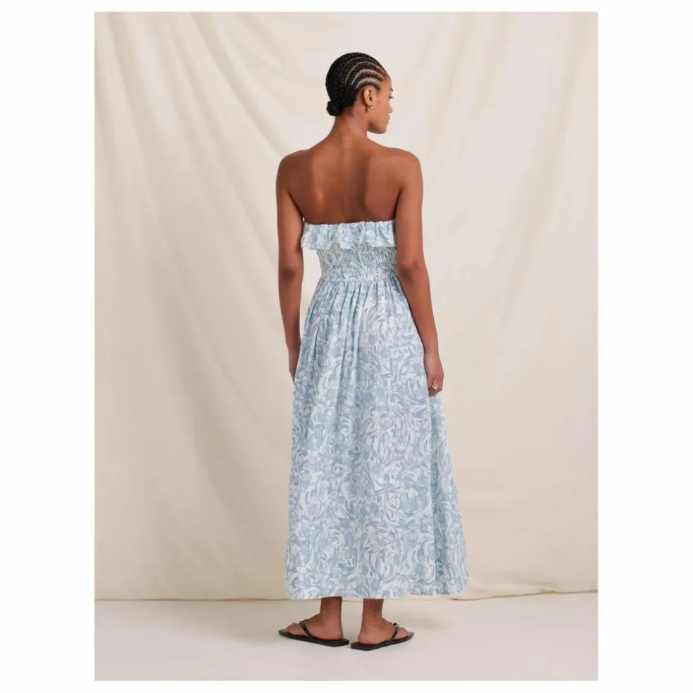 Robe Daffodil Lin | Bleu
