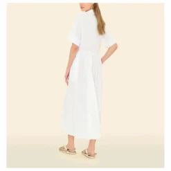 Robe Dayton Popeline de Coton | Blanc