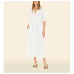 Robe Dayton Popeline de Coton | Blanc