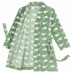 Robe de Chambre Baleines | Sauge