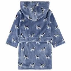 Robe de Chambre Dalmatiens Fibres Recyclées | Bleu