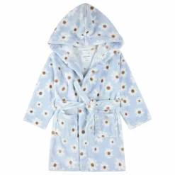 Robe de Chambre Marguerites Fibres Recyclées | Bleu Clair