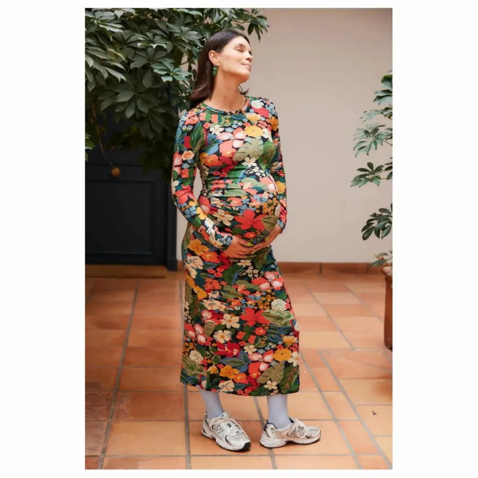 Robe de Grossesse Thelma Berries | Vert