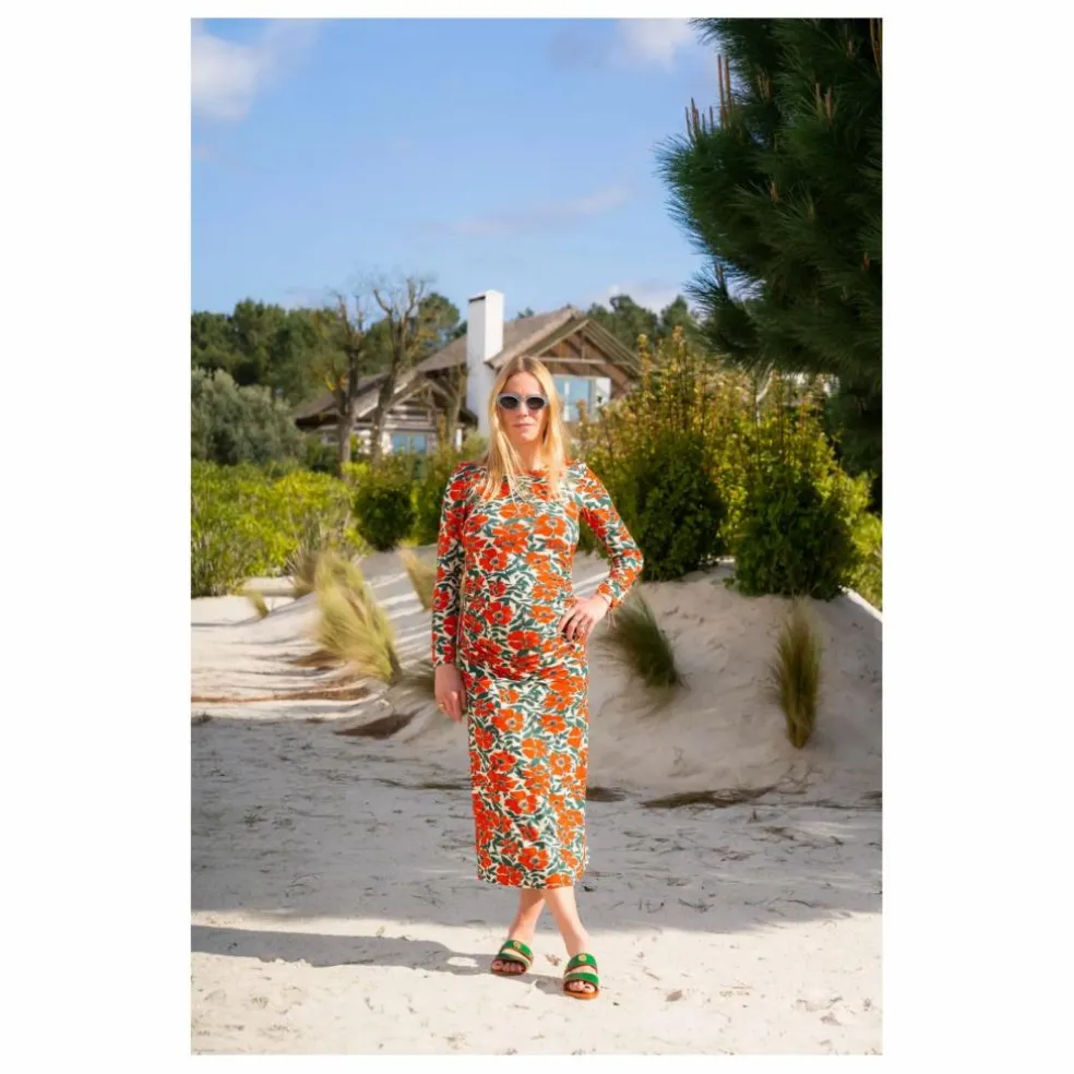 Robe de Grossesse Thelma Coquelicot | Rouge