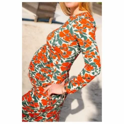 Robe de Grossesse Thelma Coquelicot | Rouge