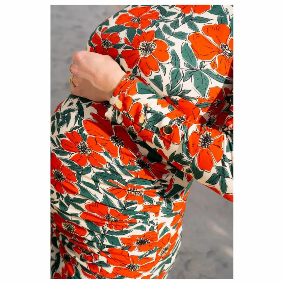 Robe de Grossesse Thelma Coquelicot | Rouge