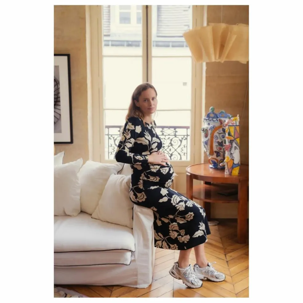 Robe de Grossesse Thelma Tokyo | Noir