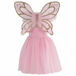 Robe de papillon avec ses ailes dorées