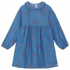Robe Denim Brodée | Bleu
