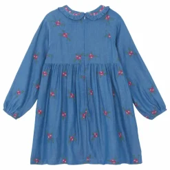 Robe Denim Brodée | Bleu