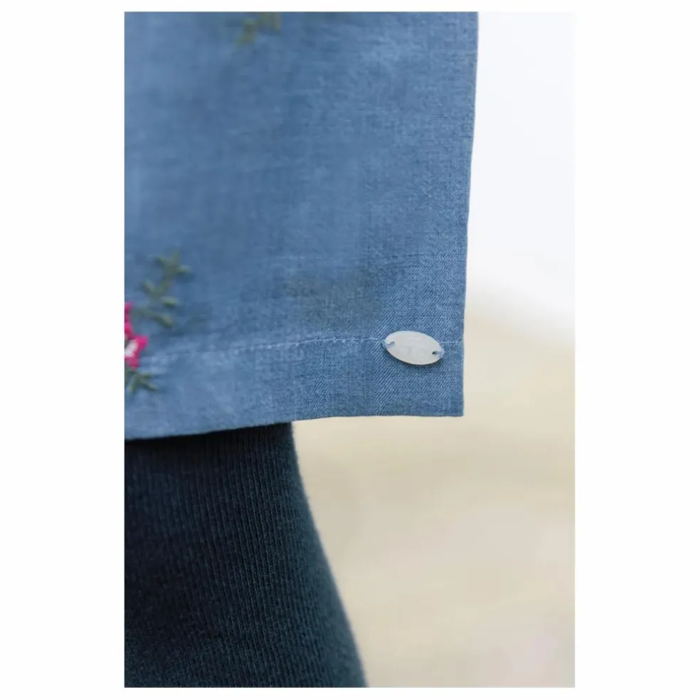 Robe Denim Brodée | Bleu