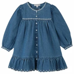 Robe Denim Brodée | Bleu jean