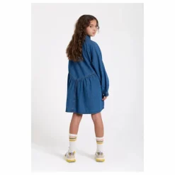 Robe Denim Brodée Shirley | Bleu jean