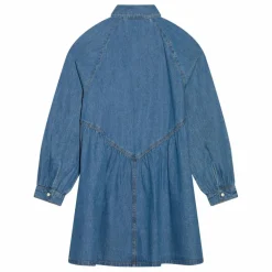 Robe Denim Brodée Shirley | Bleu jean