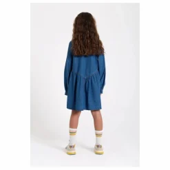 Robe Denim Brodée Shirley | Bleu jean