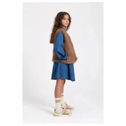 Robe Denim Brodée Shirley | Bleu jean