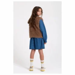 Robe Denim Brodée Shirley | Bleu jean