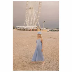 Robe Diane Coton Bio | Bleu Clair