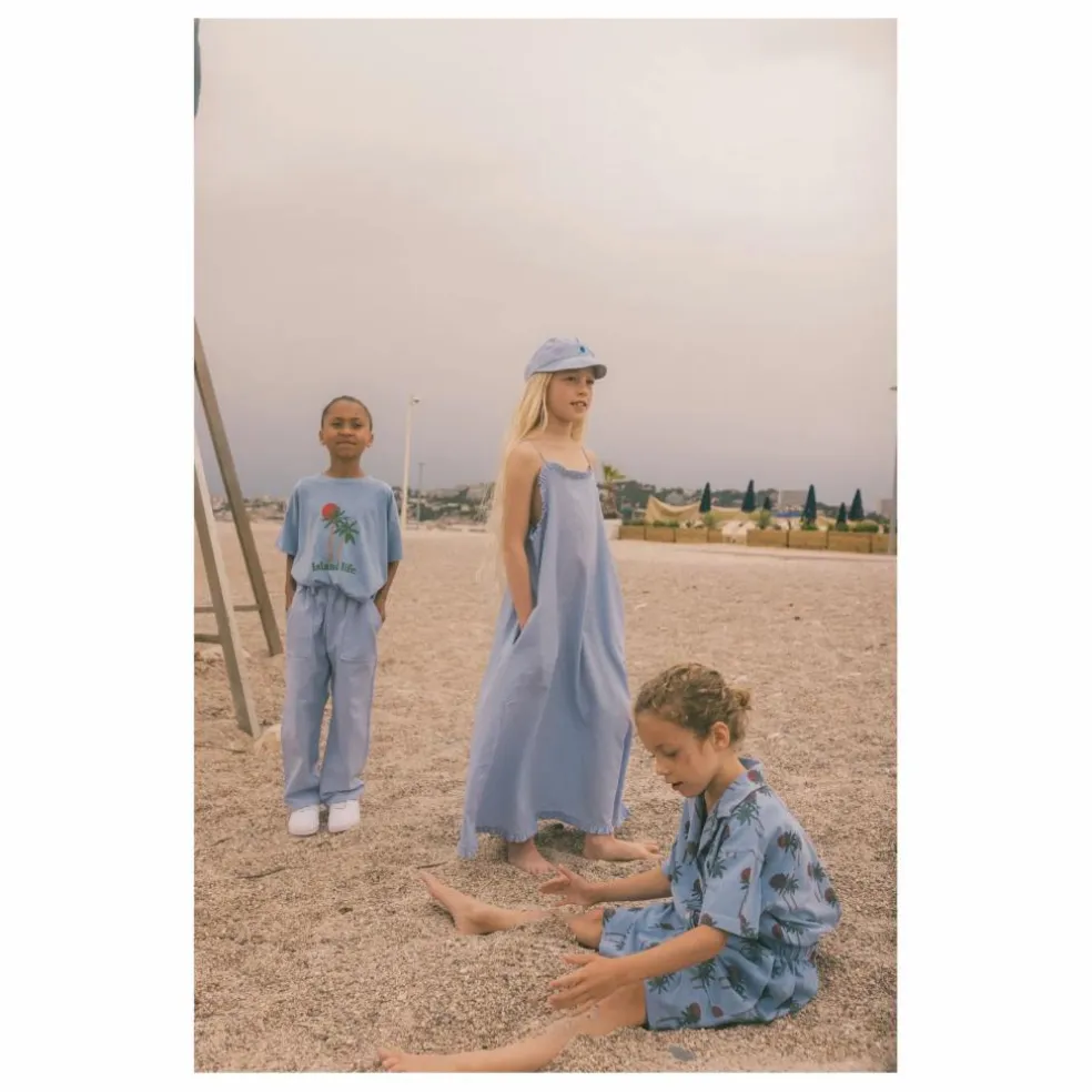 Robe Diane Coton Bio | Bleu Clair