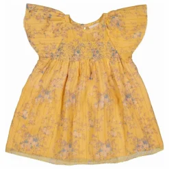 Robe Donna Fleurie Lurex | Jaune