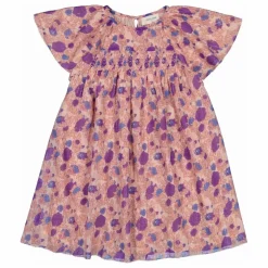 Robe Donna Fleurie Lurex | Rose pâle