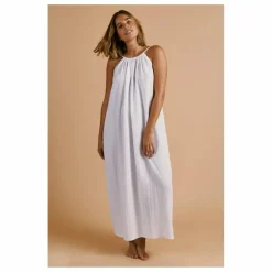 Robe Dos Nu Gaze de Coton | Blanc