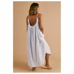 Robe Dos Nu Gaze de Coton | Blanc