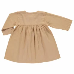 Robe Double Gaze Coton Aubepine | Camel