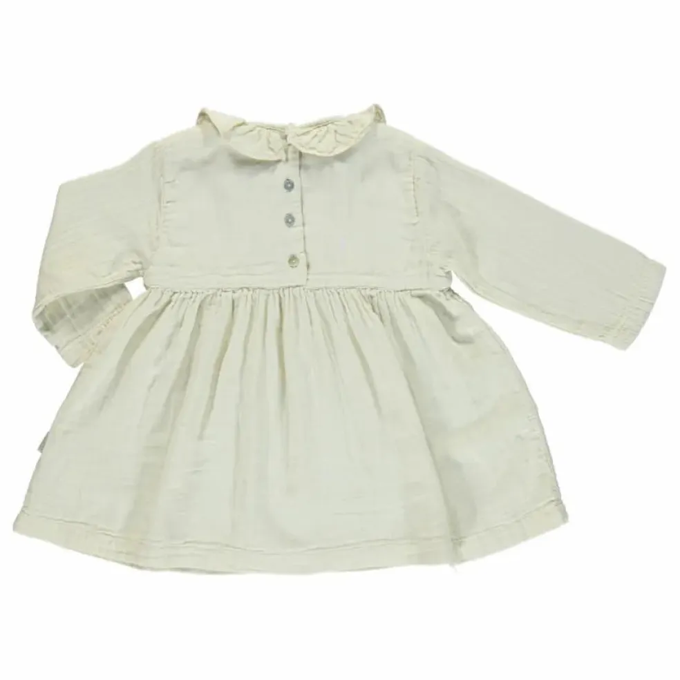 Robe Double Gaze Coton Campanule | Crème