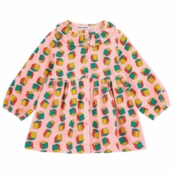 Robe Dés Velours Côtelé Coton Bio | Rose